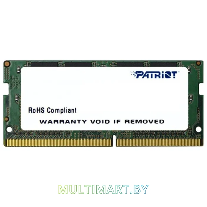Оперативная память Patriot Signature Line 4GB DDR4 SODIMM PC4-17000 (PSD44G213341S)
